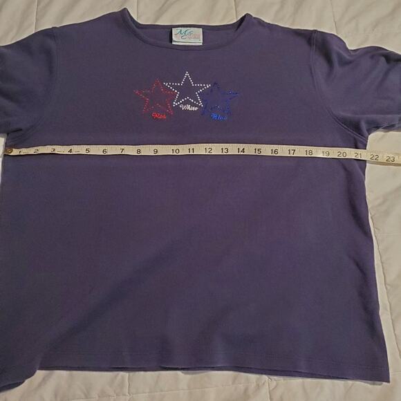 Mccc sportswear XL womens blue cotton tee - Picture 5 of 10